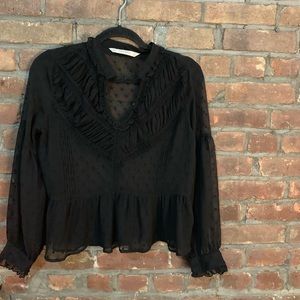 Black Zara blouse -Small